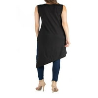 Blueek Fashion Women Небрежен печат с v-образен дълъг ръкав Разхлабена тениска есенна блуза пуловер върхове
