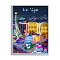 Ступел индустрии игриво Лас Вегас Калифорния илюстрация градски забележителности дизайн от Карла Дейли, 11 14