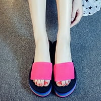 Luiyenes Fashion Bath Platform Женски обувки чехли плажни сандали клин пета Висока женска чехъл