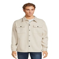 Мъжка плетена Полар риза яке с джобове на гърдите, размери с-3ХЛ