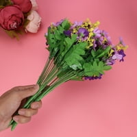 Цветя изкуствен копринен цветя букет аранжименти сватба маргаритка танцуващи дами фалшиви изкуствени