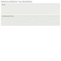Колекция От Персонализирани Отражения, 2 Безжични Дървени Щори, Бели, 39 Ширина 48 Дължина