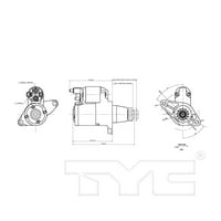 1- Starter Motor for 336- SND 280- STR- mk Fits Toyota Venza