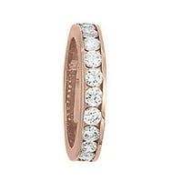 Mauli Jewels пръстени за жени 0. Карат ангажимент диамант сватбена лента канал за определяне на 14k твърдо бяло злато