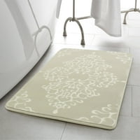 Оливър Браун Дамаски традиционни килими за баня, бежово бяло, 17 24