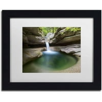 Платно изкуство 'съботен зелен басейн' от Майкъл Бланшет фотография, бял мат, черна рамка