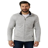 Мъже & големи мъже крайбрежни Пълен цип руно пуловер яке