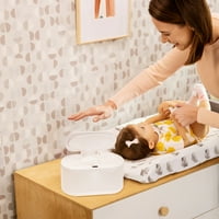 Мънчкин докосване безплатно бебе избършете по-топло с нощна светлина и сензор за движение, бял 7 висок