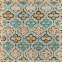 Молени Дамаски преходни килими, синьо бежово оранжево, 96 132