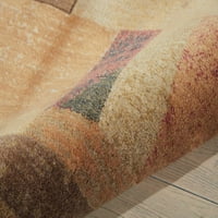 Nourison Somerset Abstract Multicolor 5'3 7'5 REAL CULL
