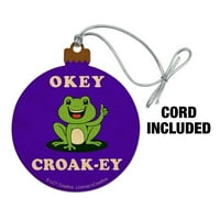 Окей Croak-Ey Dokey Frog забавен хумор дърво коледно дърво празник орнамент