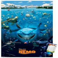 Disney Pixar Finding Nemo - Плакат за отливане на стената, 14.725 22.375