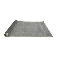 Ahgly Company Indoor Rectangle Abstract Grey Modern Area Rugs, 2 '3'