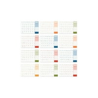 - ТФ издателска професионална 12 17 академична Месечна настолна подложка календар Синьо бяло