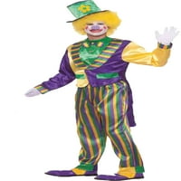 Mardi Gras Clown Adult Halloween костюм, размер: Мъжки - един размер