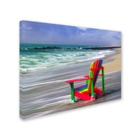 Търговска марка изобразително изкуство 'дъга стол' платно изкуство от Майк Джоунс снимка
