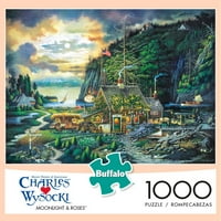 Buffalo Games - Charles Wysocki - Moonlight & Roses - Пъзел на Jigsaw