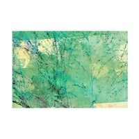 Ева Бейн 'Тихи Зелени 01' Платно Изкуство