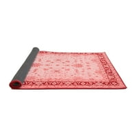 Ahgly Company Indoor Square Oriental Red Traditional Reave Rugs, 3 'квадрат