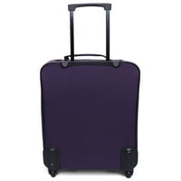 Комплект багаж на протеже, включва размери за проверка и носене, лилав