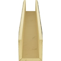 Екена мелница 4 В 6 х 20 ' Л 3-странична пясъкоструйна Ендуратанова таванна греда, естествен златен дъб