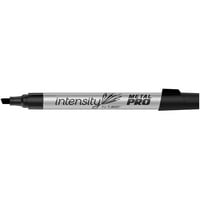 Интензивно метален маркер за интензивност, накрайник на длето, черен, 12-броя
