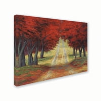 Изобразително изкуство 'Есенна пътека' платно изкуство от Даниел Мойзес