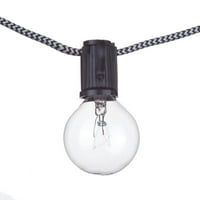 Globe Electric Denver Designer Series 10-Light Ft. Включени светлинни струни на открито, включени кръгли винтидж крушки Edison,
