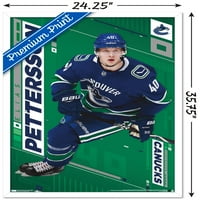 Ванкувър Canucks - Elias Pettersson Wall Poster, 22.375 34