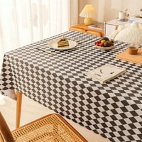 Niuer Tablecloth Diamond Squecloths покрива декоративни кърпи за масата миещи се правоъгълници с луксозна прах за прах 120*