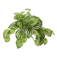 Почти естествено 11 Диня пеперомия висящо изкуствено растение, зелено