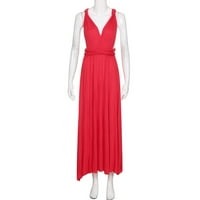Penkiiy жени секси без ръкави за без ръкави, бандаж вечерна рокля Елегантни рокли лято ежедневно червено в продажба