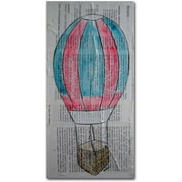 Търговска марка изобразително изкуство балон с горещ въздух Карнавал платно изкуство от Никол Диц