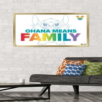 Дисни Лило и Стич-плакат на семейната гордост, 22.375 34 в рамка