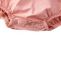 Biekopu лято новородено бебе бебе момичета рокля рокля флорална без ръкаща дантела розово v шия принцеса комбинезони