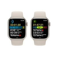 Apple Watch Series GPS Starlight Aluminium Case със Starlight Sport Band - S M