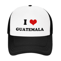 Heart Guatemala Love Guatemala Pride Смешна шапка на камион Mesh Cap Unisex