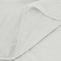 Levmjia дамски лято плюс размер с къс ръкав клирънс върши женски небрежен кръгла шия бродиран твърд цвят памучен бельо горна блуза