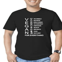 Cafepress - веган за всичко тениска - Мъжки тениска