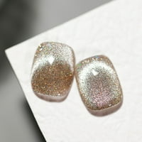 Qepwsc smoothie котешко очно лепило комплект цветове отразяващ диамантен лак за нокти котешка око 15ml клирънс
