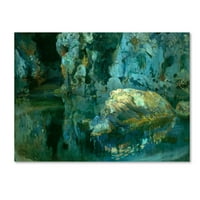 Изобразително изкуство 'скалата в езерото' платно изкуство от Хоаким мир