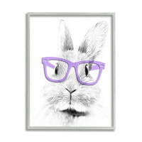 Ступел индустрии зайче зайче лилави очила монохромна илюстрация 30, дизайн от Аналиса Латела