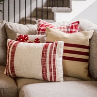 Rizzy Home Centreed Triple Striped Woven Accent възглавница