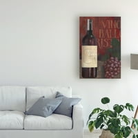 Търговска марка изобразително изкуство Натюрморт вино платно изкуство от Грейс Поп