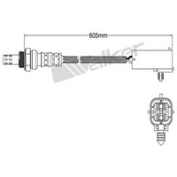 Walker 250- Walker OE Oxygen Sensor Poins Select: 1993- Jeep Grand Cherokee, 1995- Chrysler Sebring