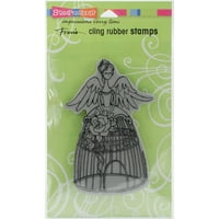 Stampendous Cling Stamp 7.75 x4.5 -Angel Aviary, PK 2, Stampendous