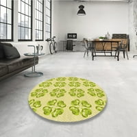Ahgly Company вътрешен правоъгълник с шаблони с киселина зелена площ килими, 2 '5'