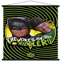 Comics TV - Телевизионен сериал Batman - шега стенен плакат с дървена магнитна рамка, 22.375 34