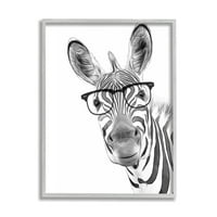Ступел индустрии Смешно зебра носенето на очила Черно бяло монохромен дизайн 20, дизайн от Аналиса Латела