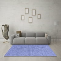 Ahgly Company Indoor Square Abstract Blue Contemporary Area Rugs, 3 'квадрат